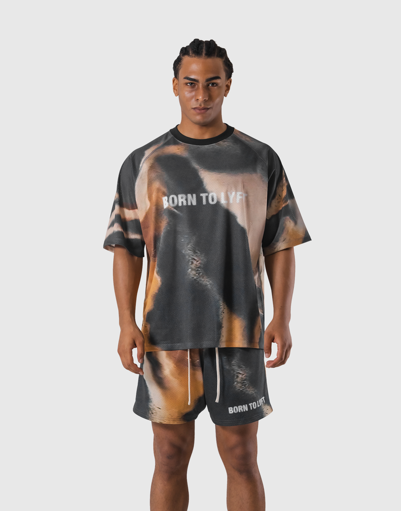 BTL Graphic Mesh T-Shirt - Brown – LÝFT