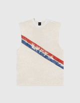 UK Line Design Vintage Tanktop - Ivory