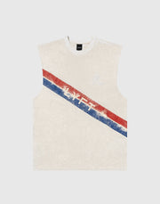UK Line Design Vintage Tanktop - Ivory