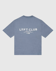 LÝFT CLUB Logo Big T-Shirt - L.Blue