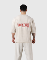 Leg Day Vintage Extra Big T-Shirt - Ivory