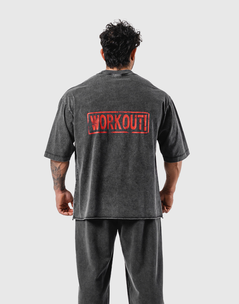 LYFT/リフト レッグデイヴィンテージビックTシャツ ブラック Leg Day Vintage Extra Big T-Shirt - Black – LÝFT