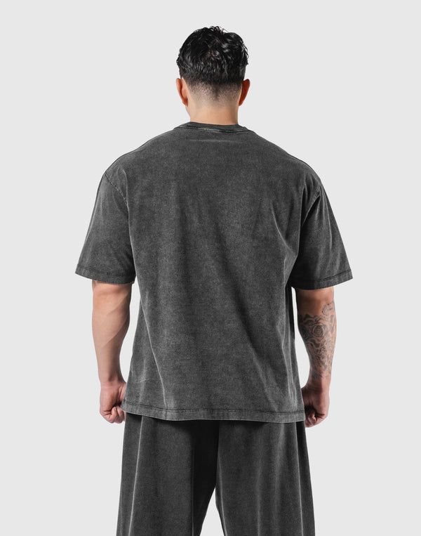 トップス LYFT ONE POINT LOGO VINTAGE EXTRA BIG One Point LÝFT Logo Vintage Big T-Shirt - Black