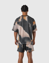 BTL Graphic Mesh T-Shirt - Brown