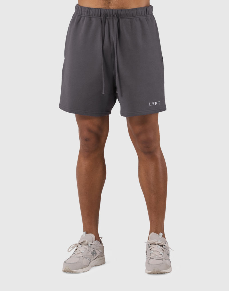 LÝFT Logo Sweat Shorts - D.Grey