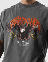 Eagle Graphic Vintage Big T-Shirt - D.Grey