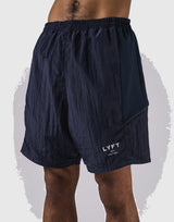 V-Form Wide Shorts - Navy
