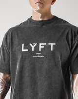 LÝFT Vintage Logo Big T-Shirt - Black