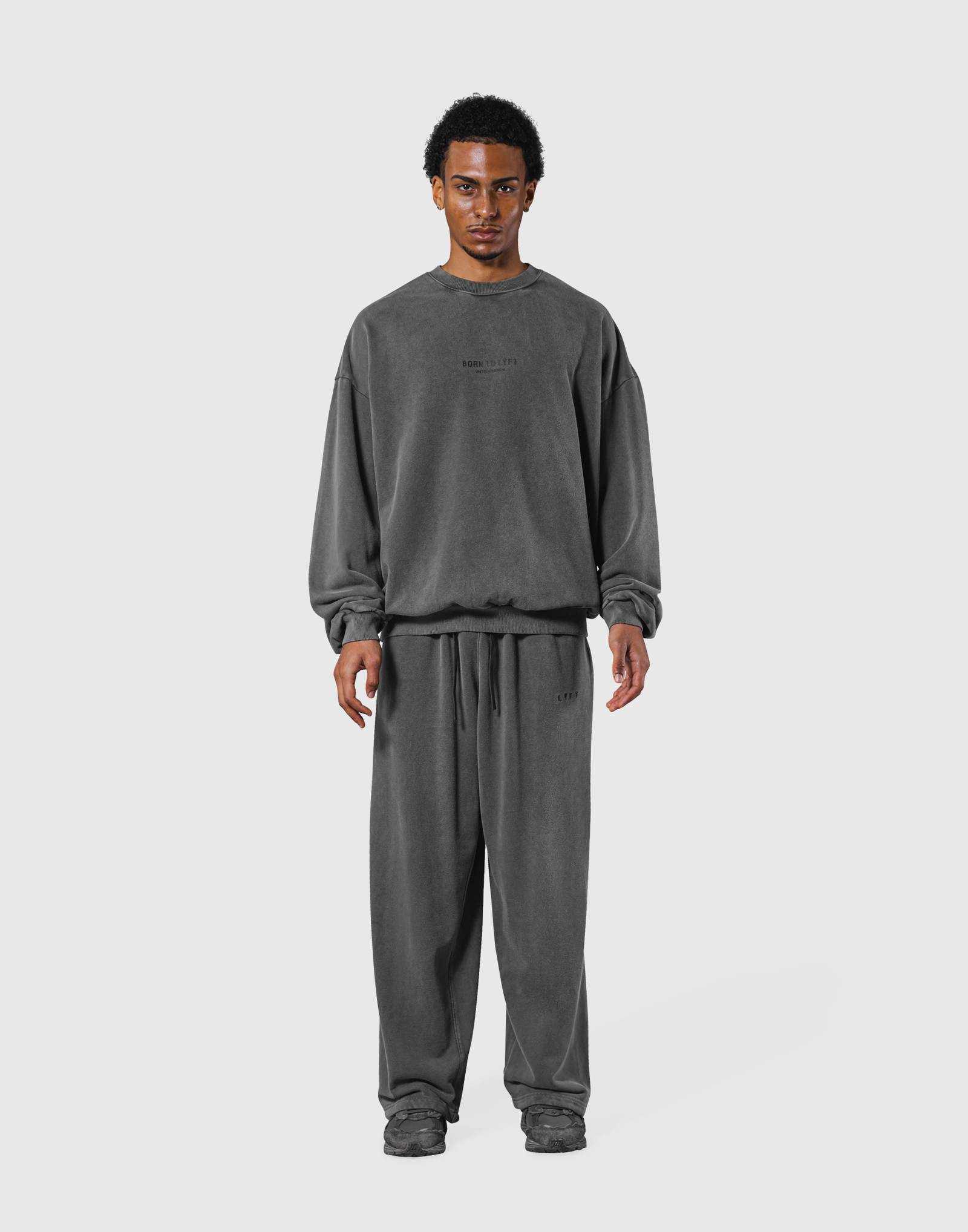 Vintage Sweat Wide Pants - Black – LÝFT
