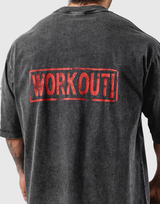 Leg Day Vintage Extra Big T-Shirt - Black