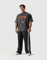 Eagle Graphic Vintage Big T-Shirt - Black