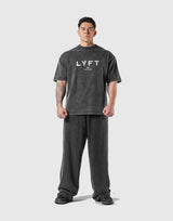 LÝFT Vintage Logo Big T-Shirt - Black