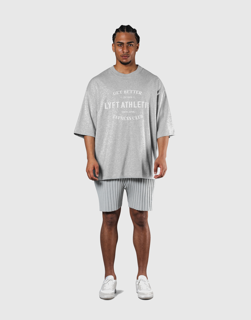 LÝFT Athletic Logo Extra Big T-Shirt - Grey