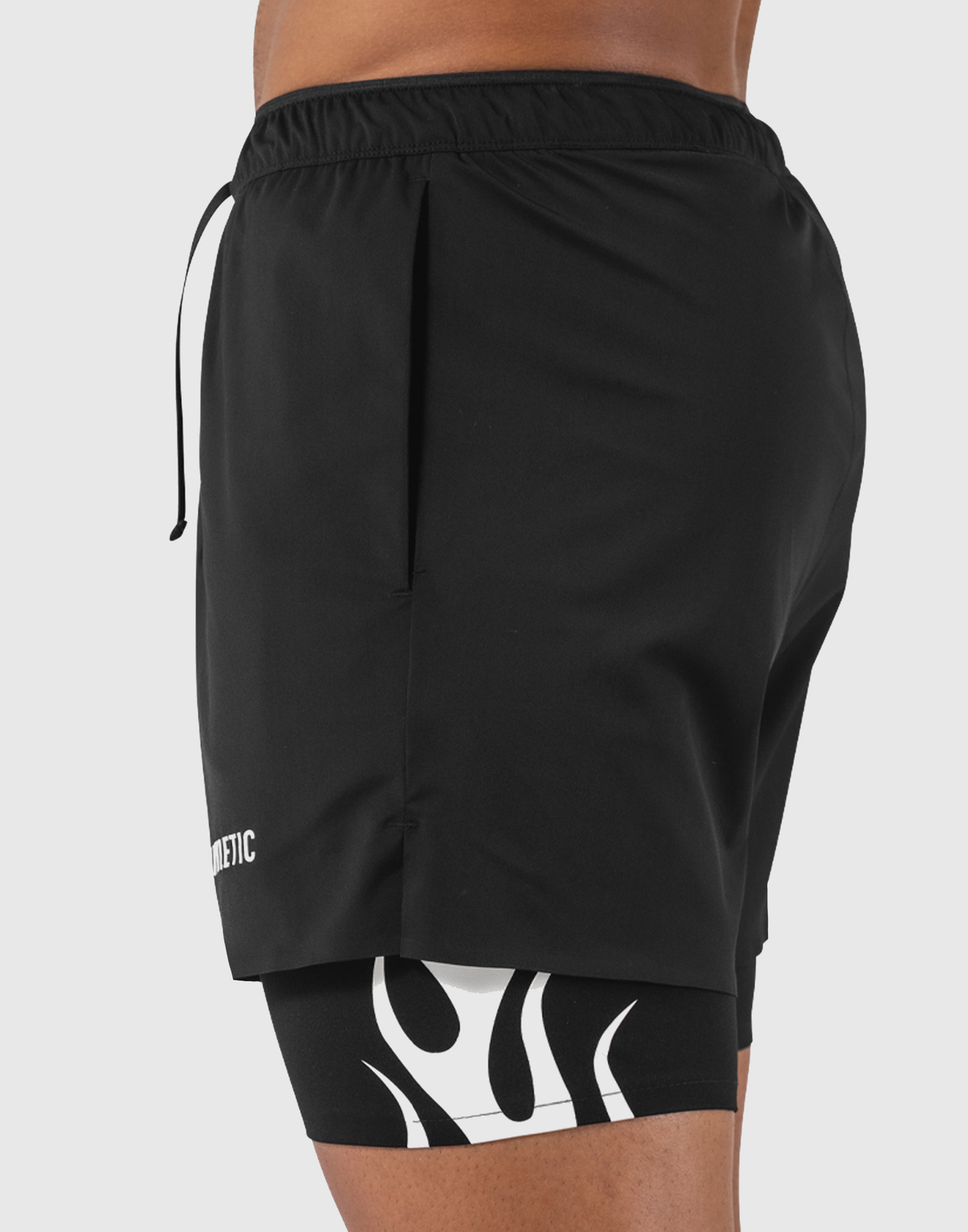 Layered Stretch Shorts - Black Special