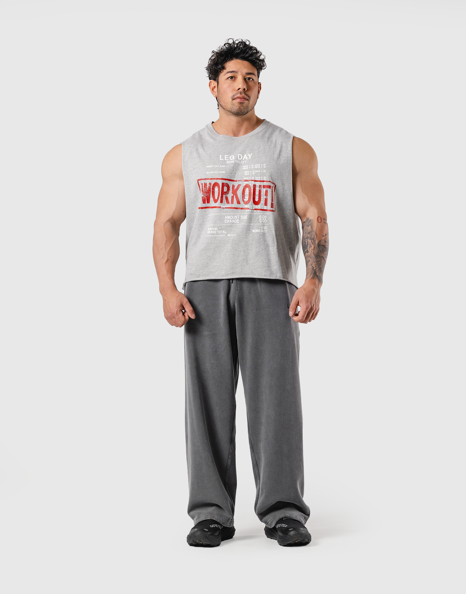 Leg Day Vintage Box Tanktop - Grey – LÝFT