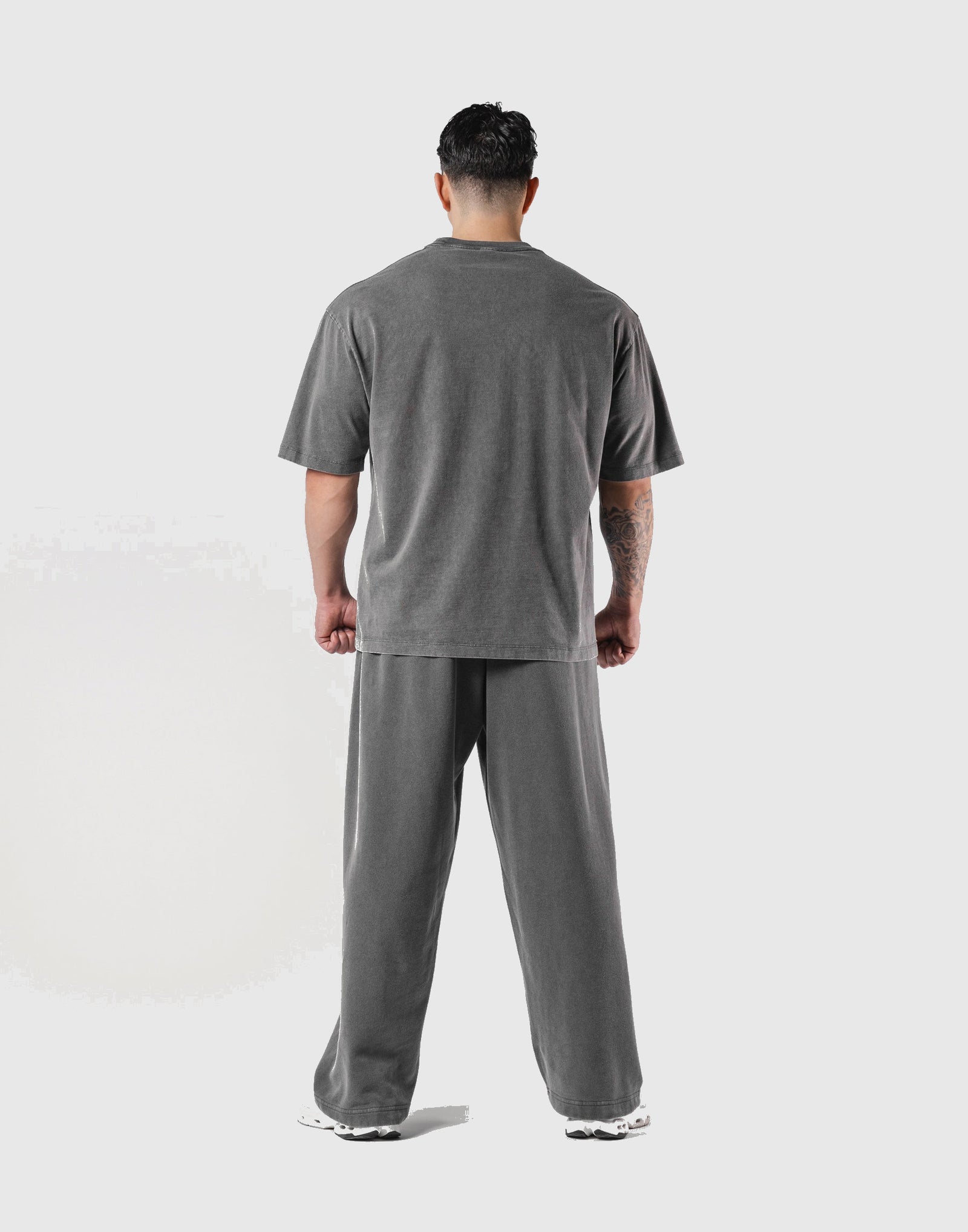 LÝFT Vintage Logo Big T-Shirt - D.Grey