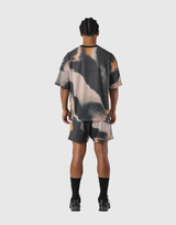 BTL Graphic Mesh T-Shirt - Brown