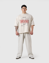 Leg Day Vintage Extra Big T-Shirt - Ivory