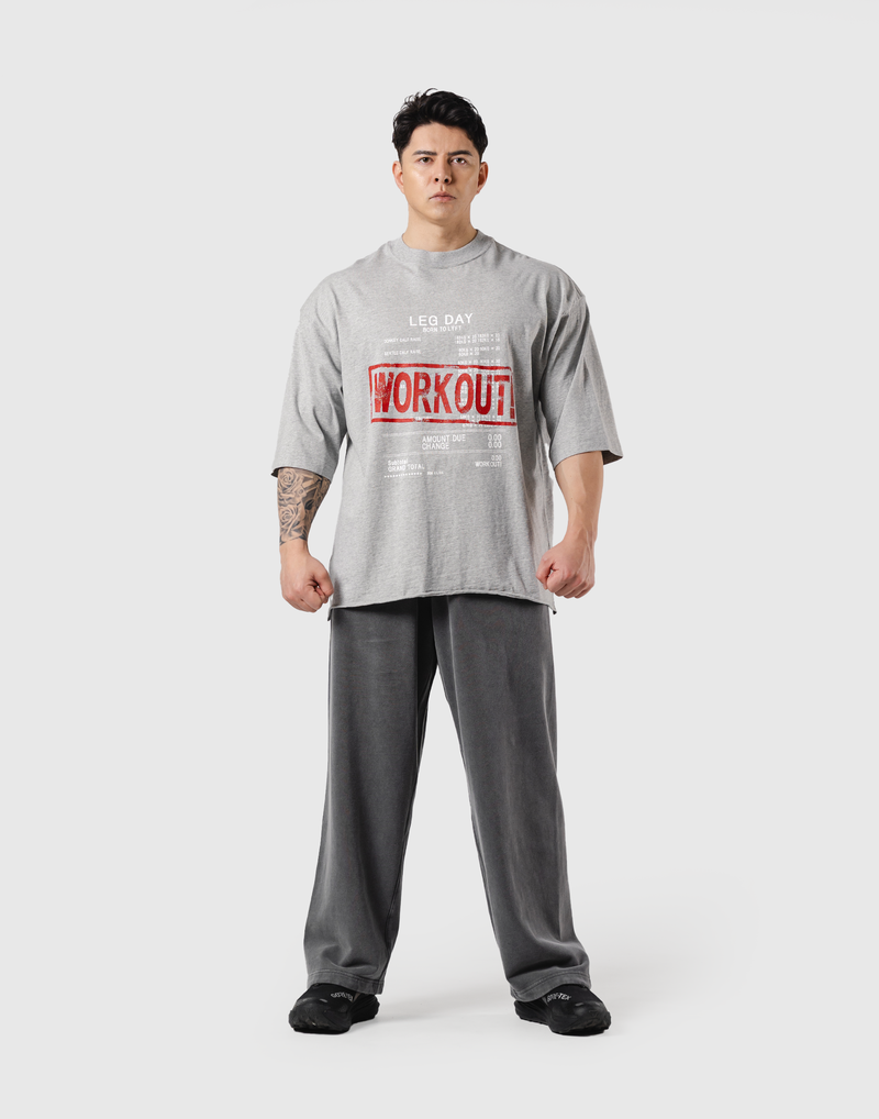 Leg Day Vintage Extra Big T-Shirt - Grey – LÝFT