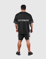 LÝFT Mesh Baseball Shirt - Black