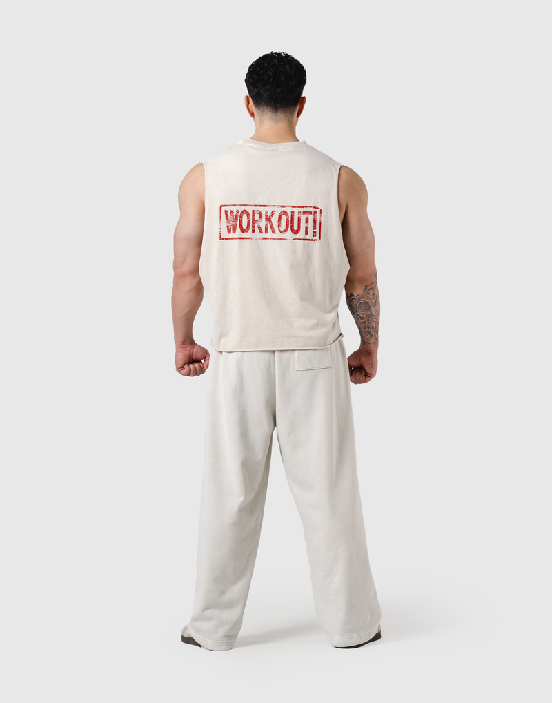 Leg Day Vintage Box Tanktop - Ivory – LÝFT