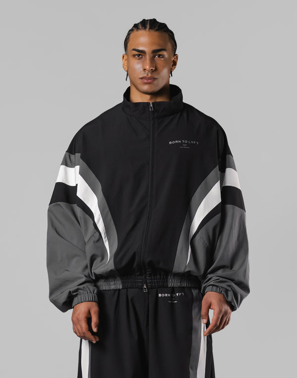 2Line Oversize Track Jacket V.2 - Black – LÝFT