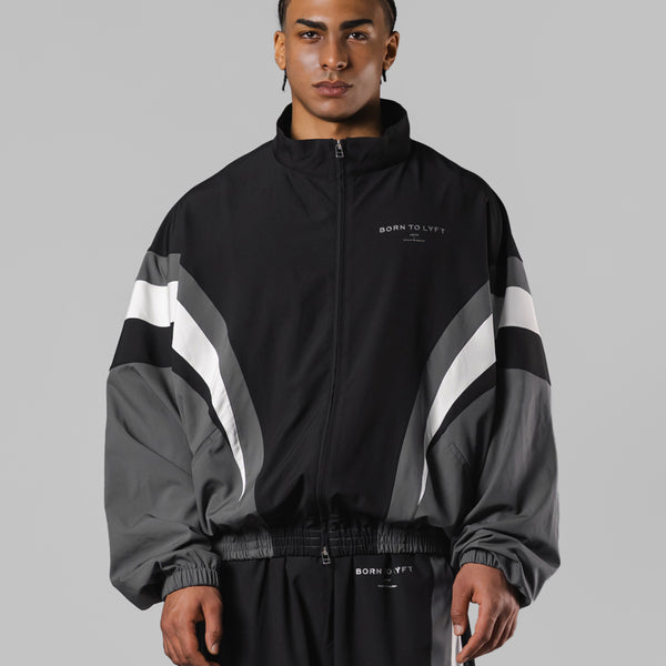 2Line Oversize Track Jacket V.2 - Black – LÝFT
