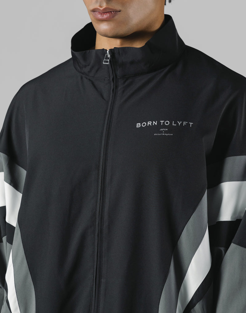 2Line Oversize Track Jacket V.2 - Black – LÝFT