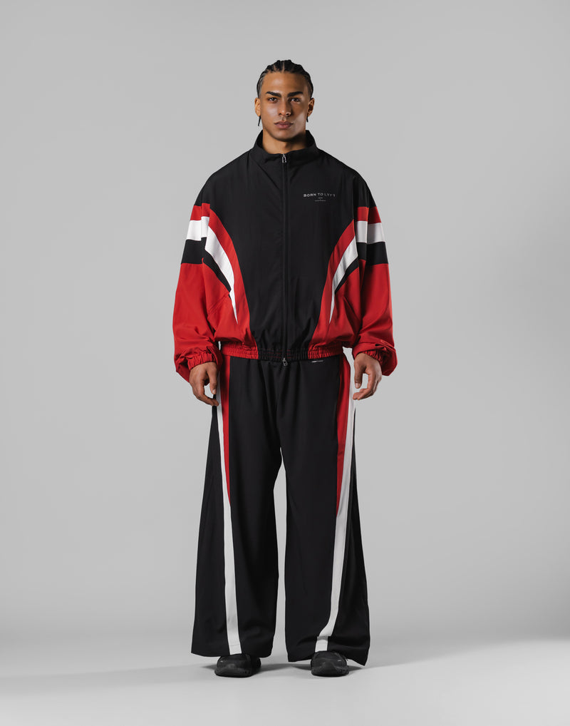 2-Line Oversize Track Jacket V.2 - Red – LÝFT