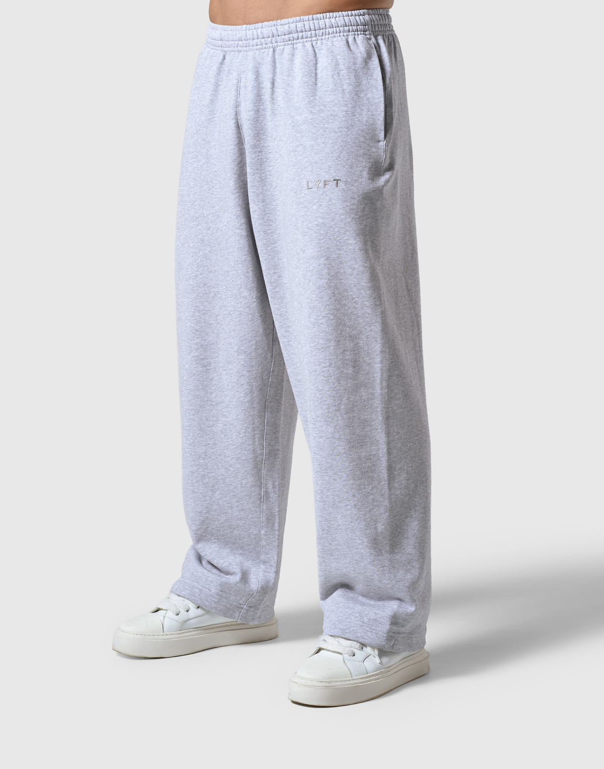 Light Weight Sweat Wide Pants - Grey