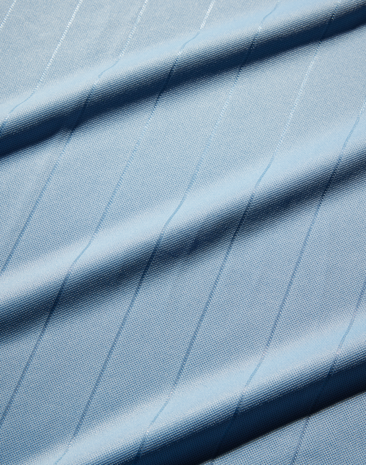 Pinstripe Emblem Shorts - L.Blue