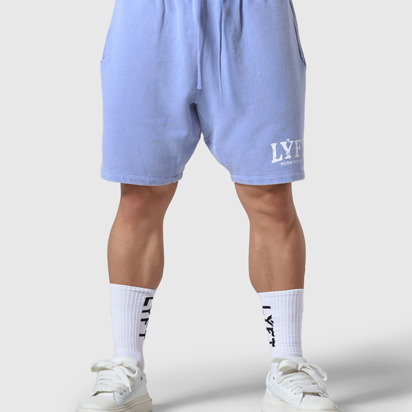 LÝFT Vintage Light Weight Sweat Shorts - Blue