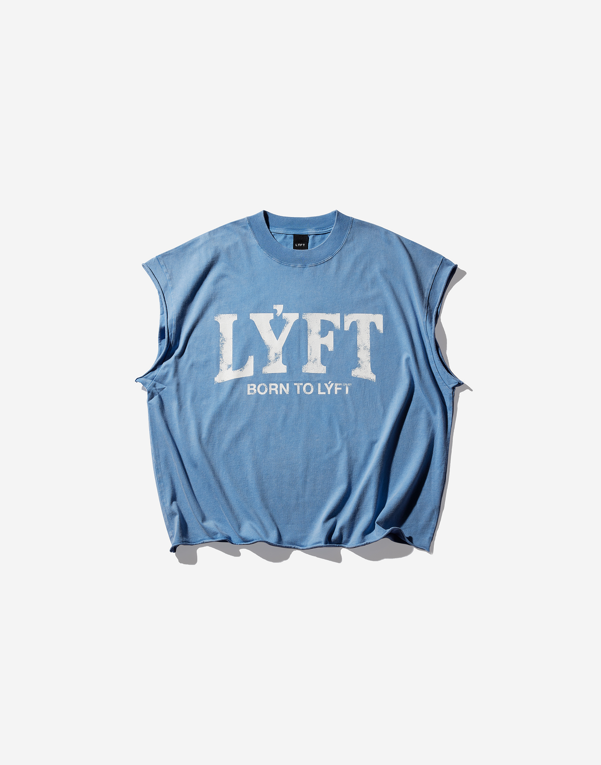 LÝFT Cut-Off Vintage Box Tanktop - Blue