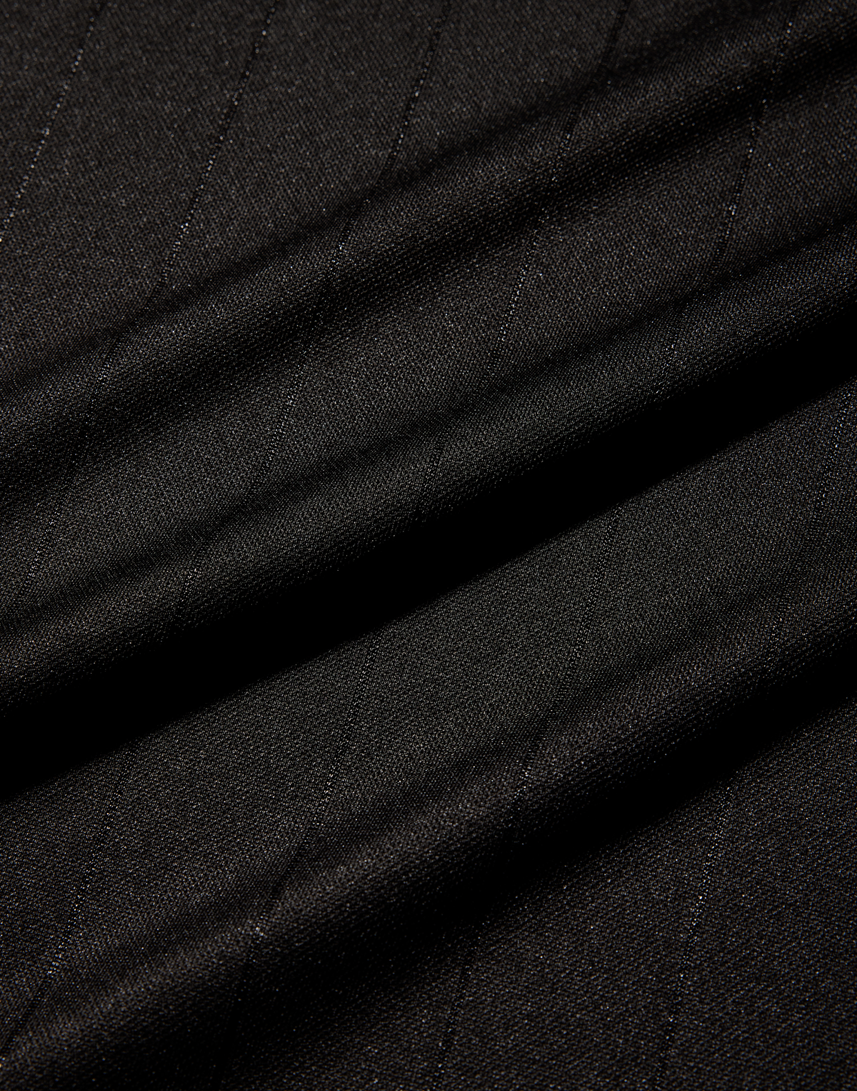 Pinstripe Emblem Big T-Shirt - Black