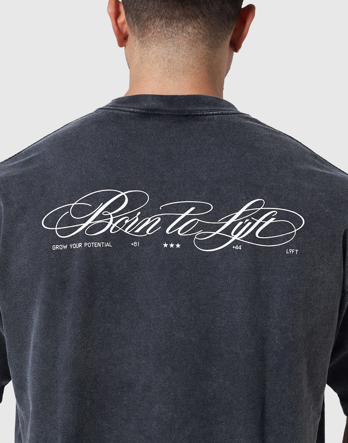 One Point Panther Vintage Big T-Shirt - Black