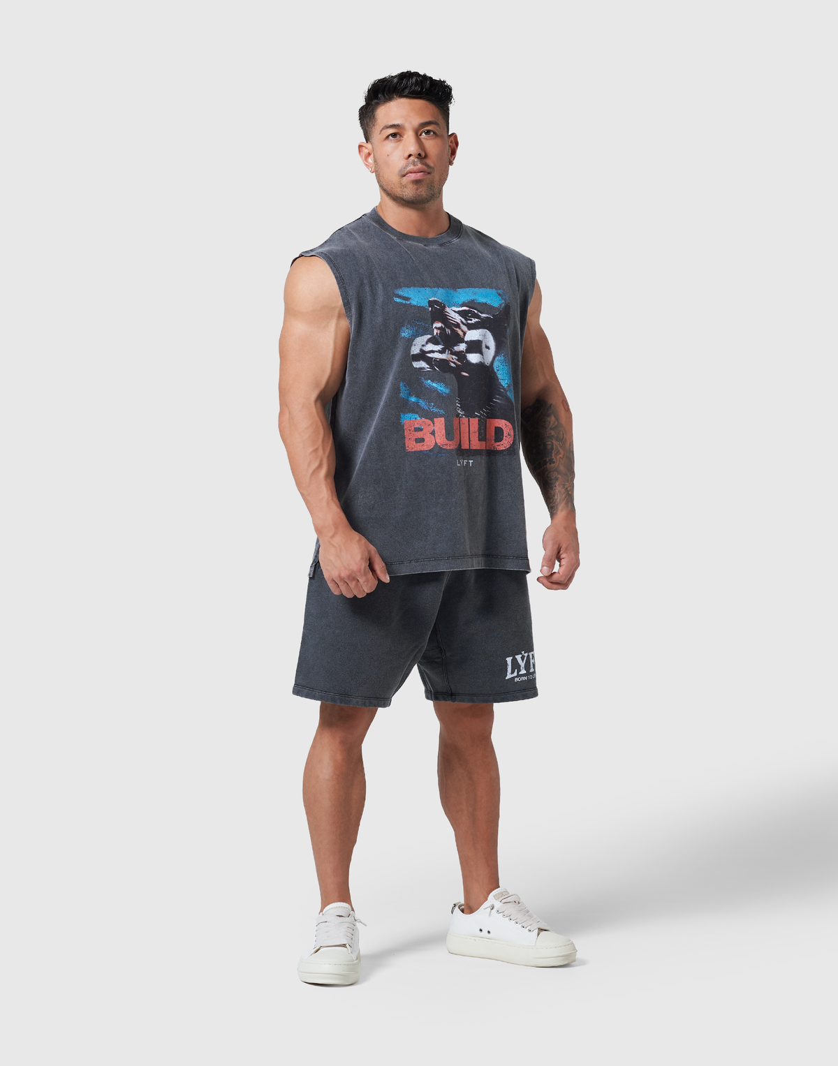 Doberman Graphic Vintage Tanktop - Black