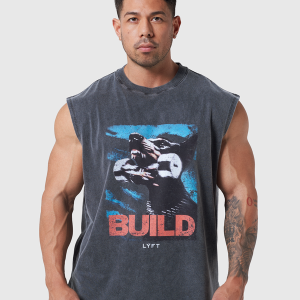Doberman Graphic Vintage Tanktop - Black – LÝFT
