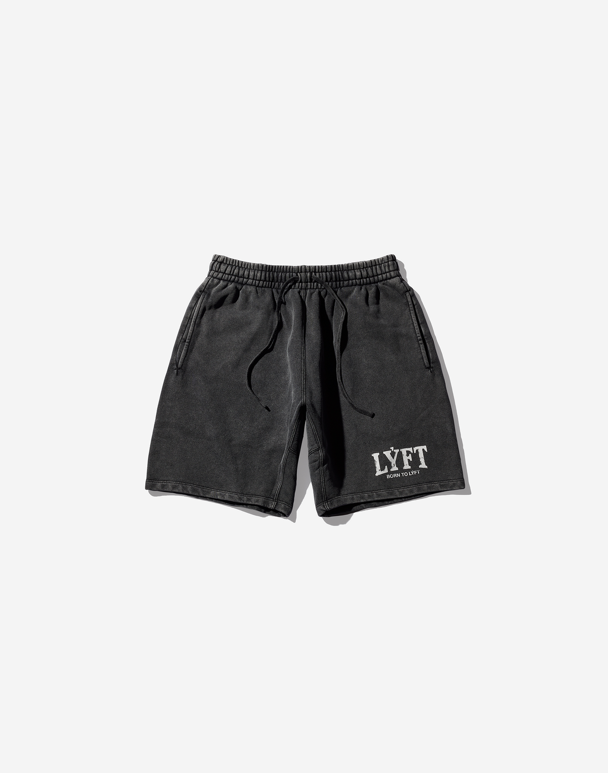 LÝFT Vintage Light Weight Sweat Shorts - Black