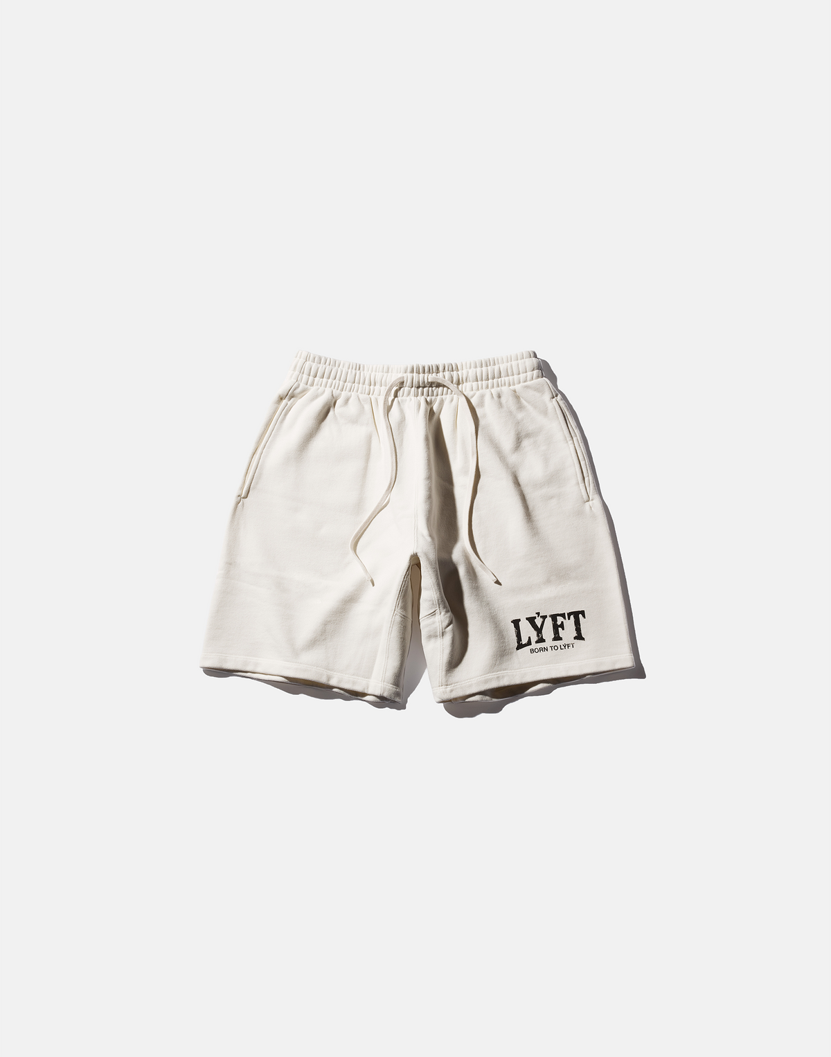 LÝFT Vintage Light Weight Sweat Shorts - Ivory