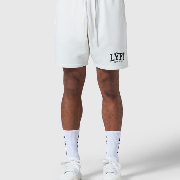【LYFT】サーフパンツ Mサイズ ホワイト LÝFT Vintage Light Weight Sweat Shorts - Ivory