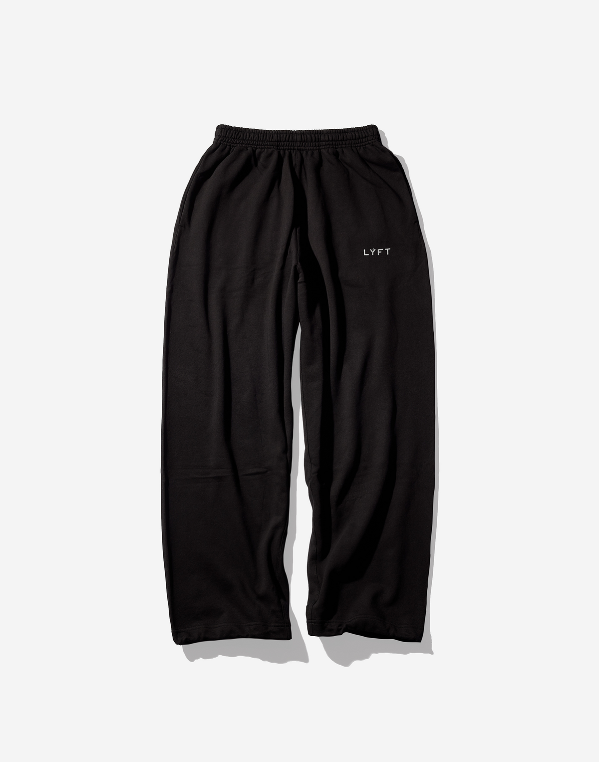 Light Weight Sweat Wide Pants - Black