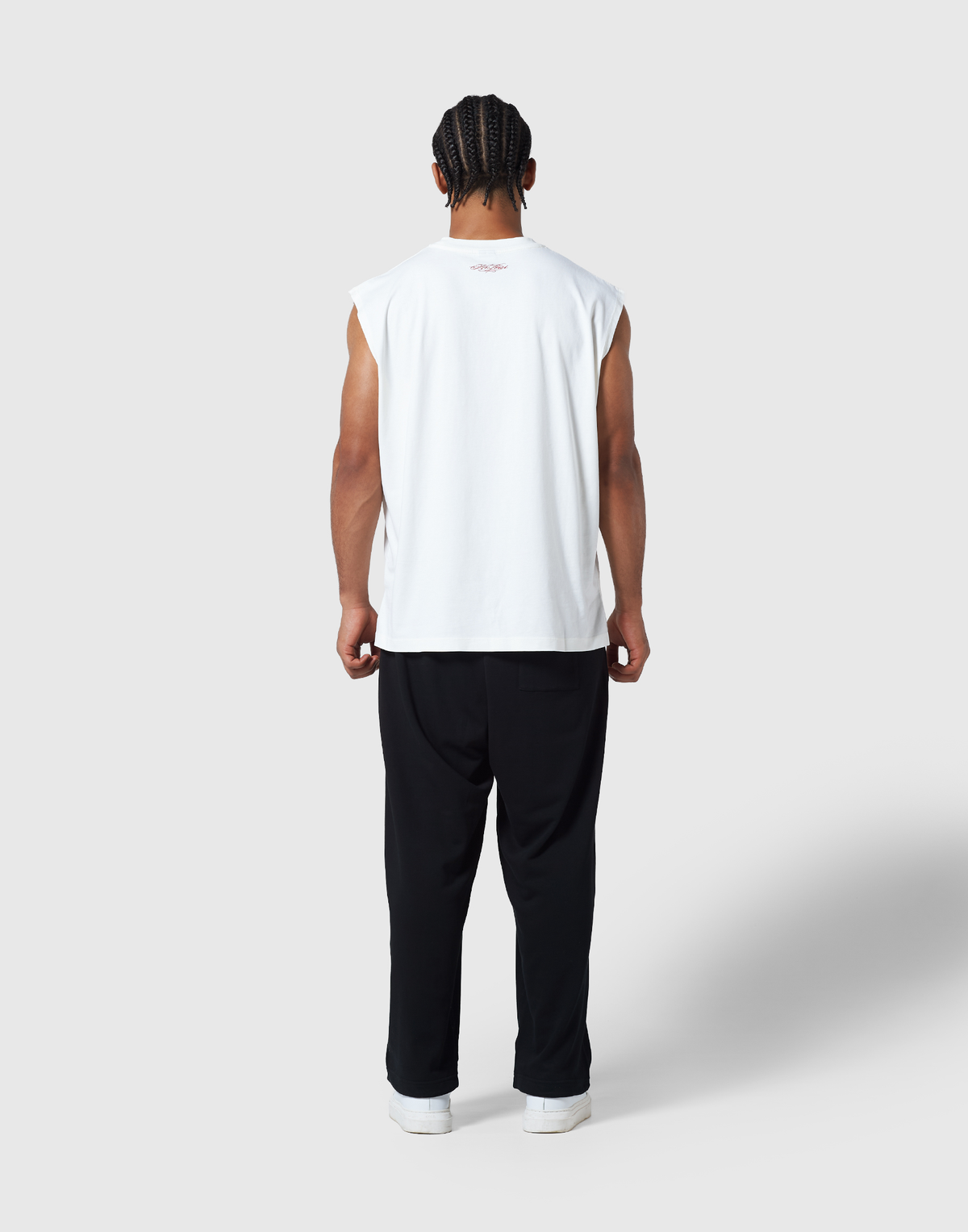 Light Weight Sweat Wide Pants - Black