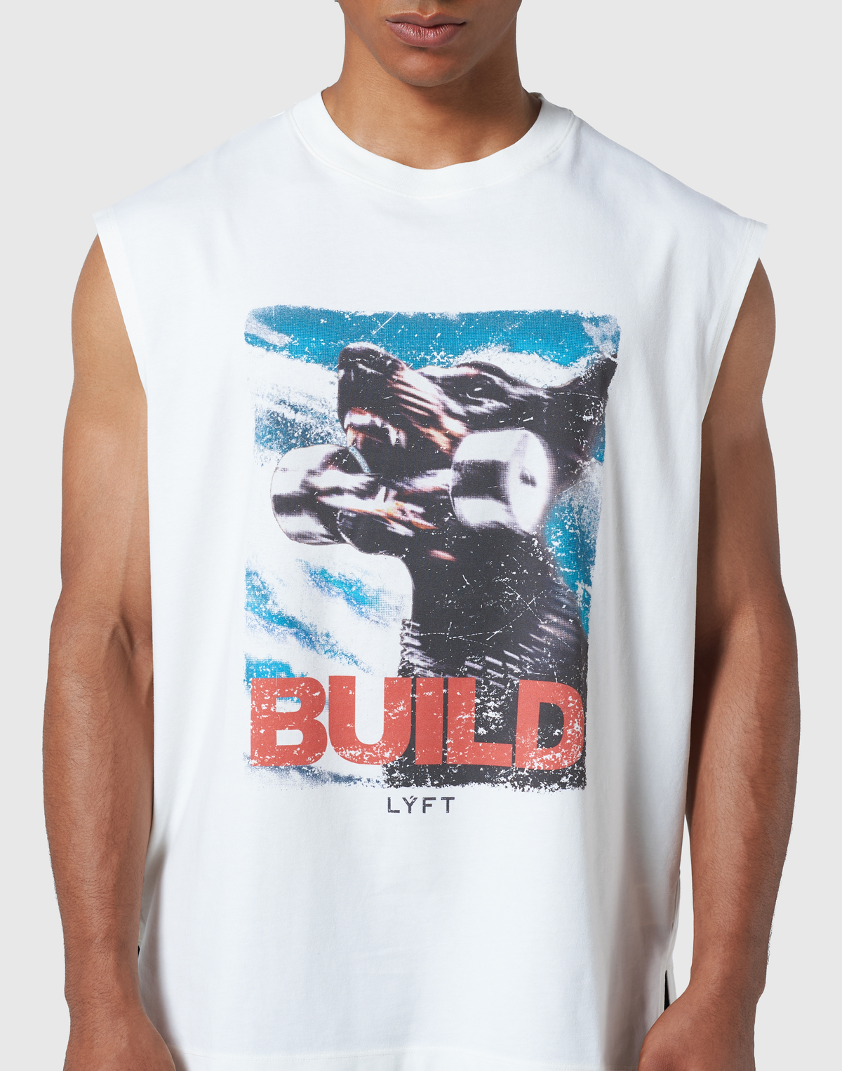 Doberman Graphic Vintage Tanktop - Ivory
