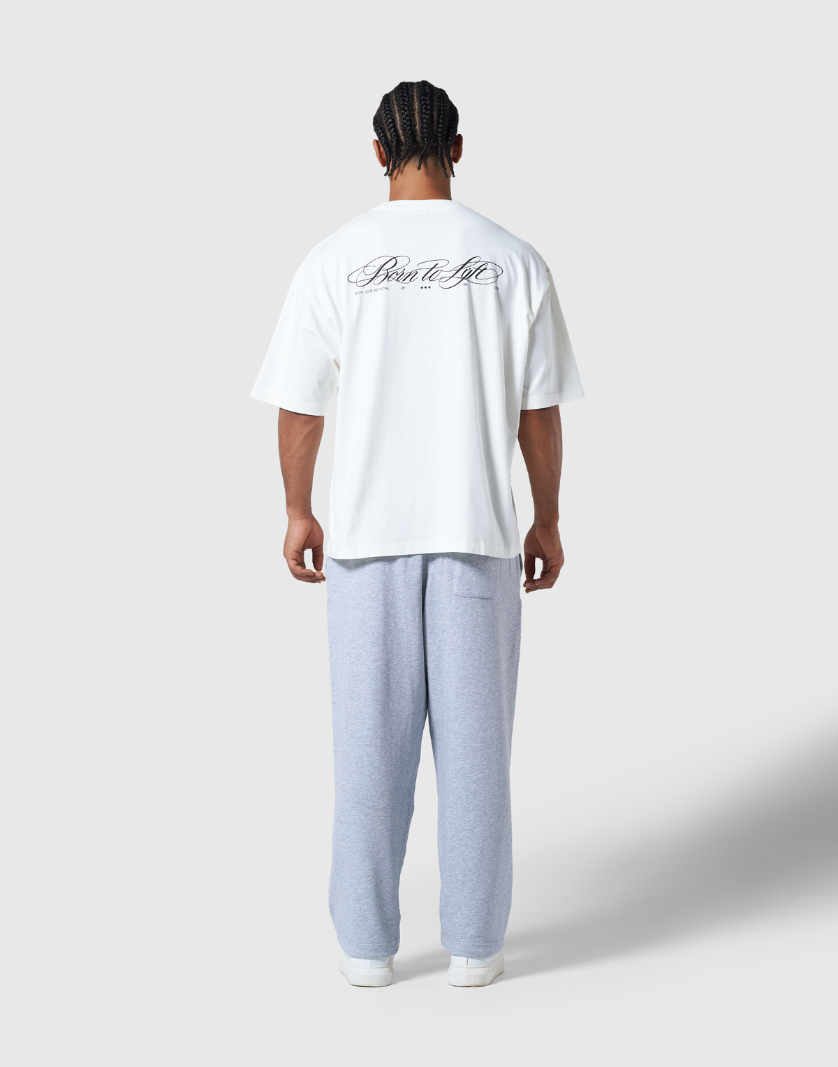 One Point Panther Vintage Big T-Shirt - Ivory