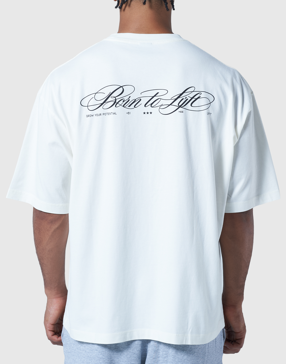 One Point Panther Vintage Big T-Shirt - Ivory
