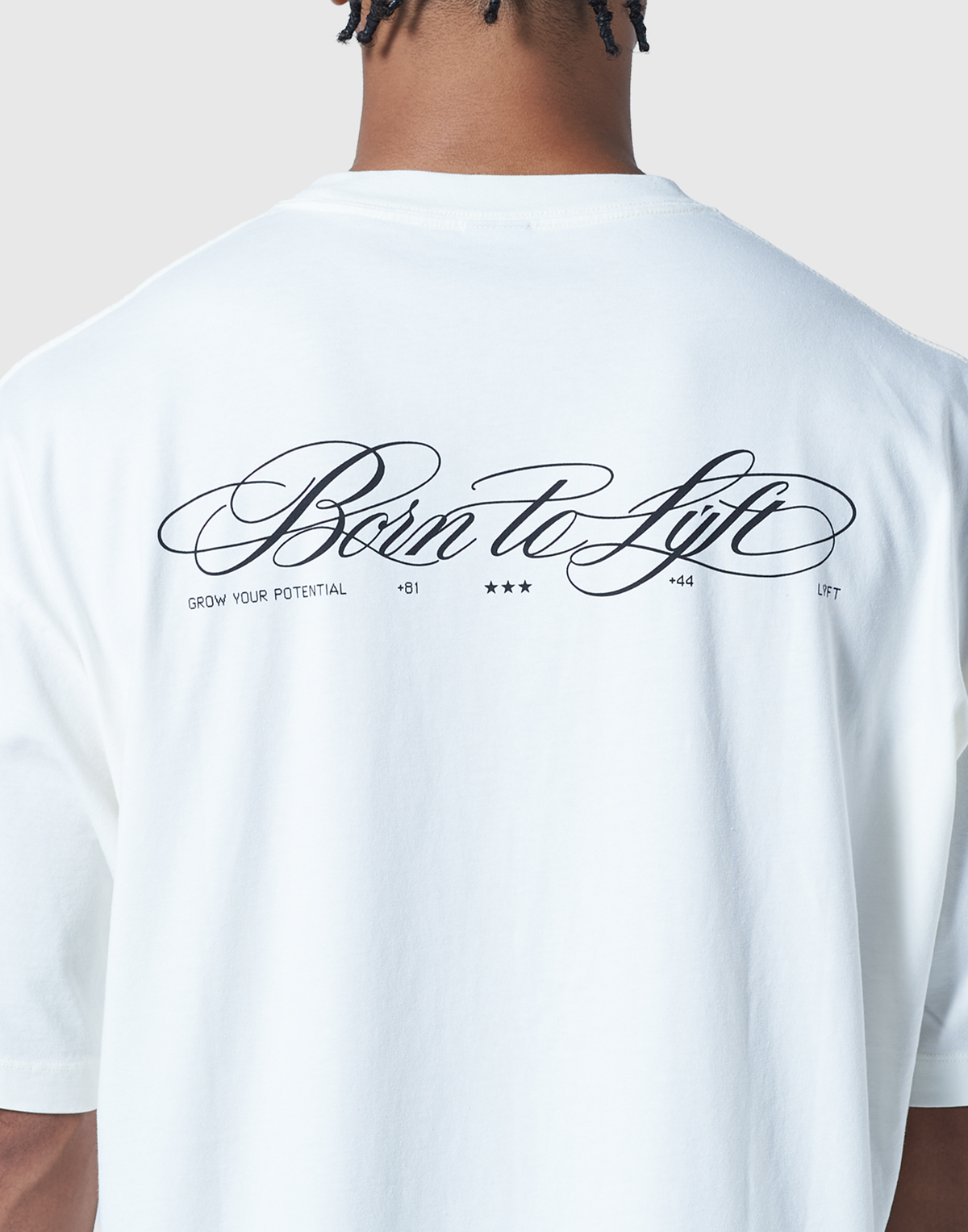 One Point Panther Vintage Big T-Shirt - Ivory