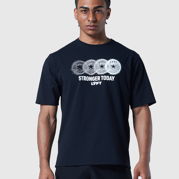 Extend Cotton Plate Star Graphic T-Shirt - Black – LÝFT