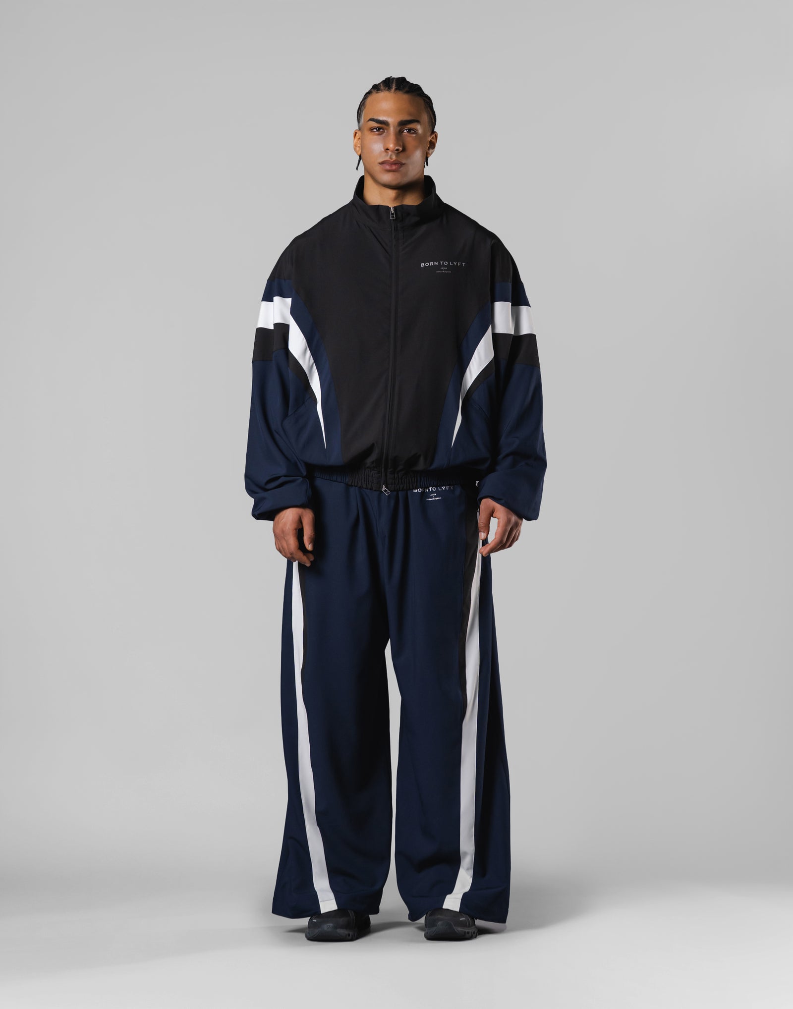 2Line Oversize Track Jacket V.2 - Navy – LÝFT