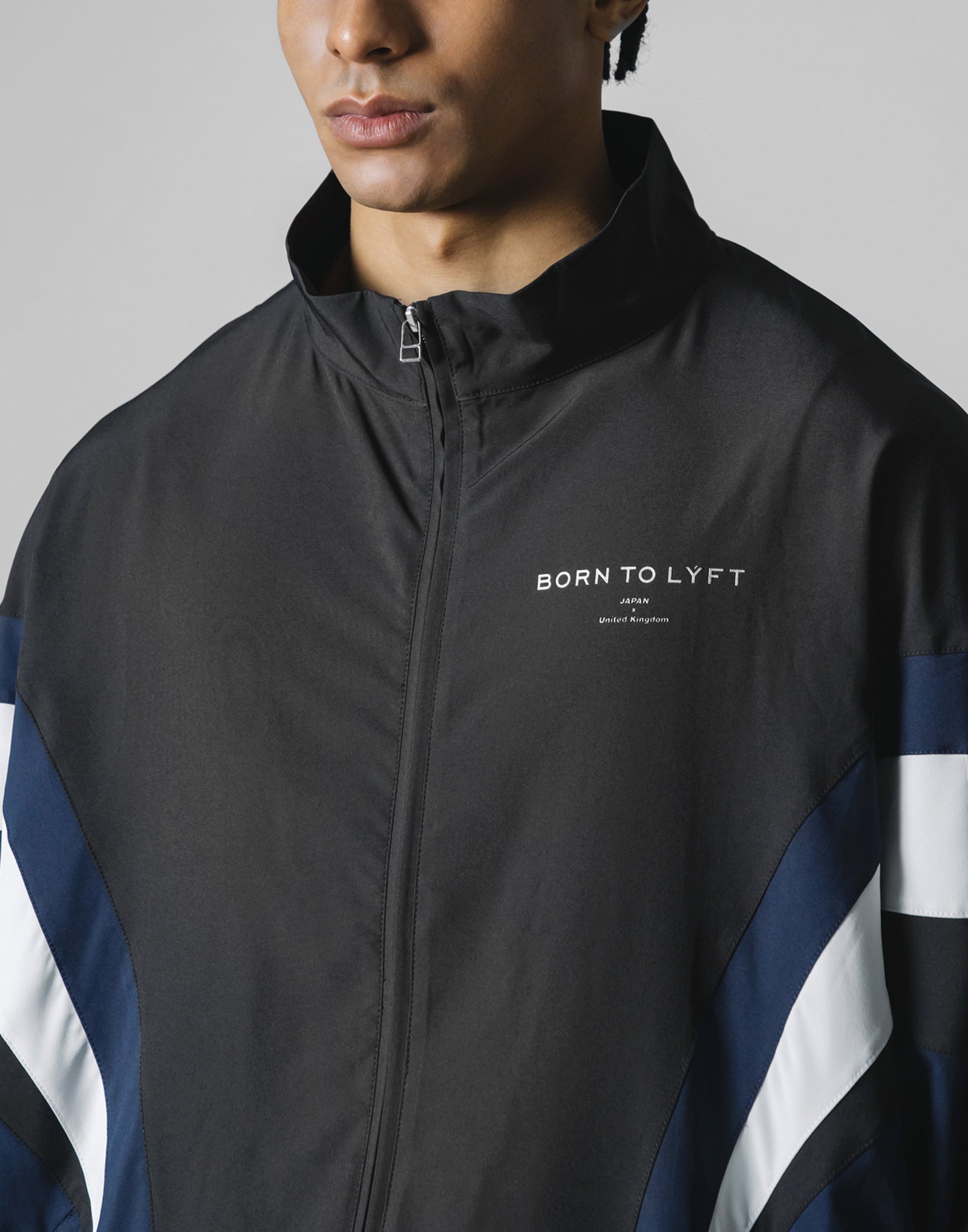2LINE OVERSIZE TRACK JACKET V.2 ネイビー 2Line Oversize Track Jacket V.2 - Navy – LÝFT