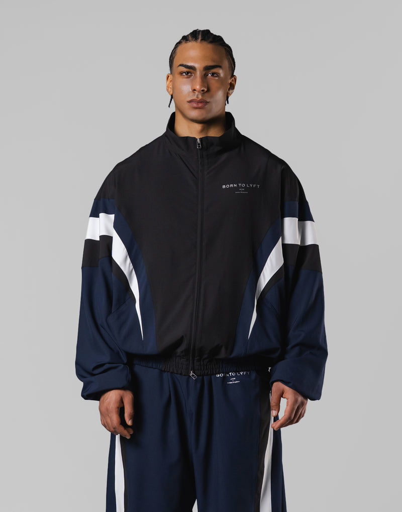 リフト トラックジャケット Oversize Angle Line Track Jacket - Navy – LÝFT